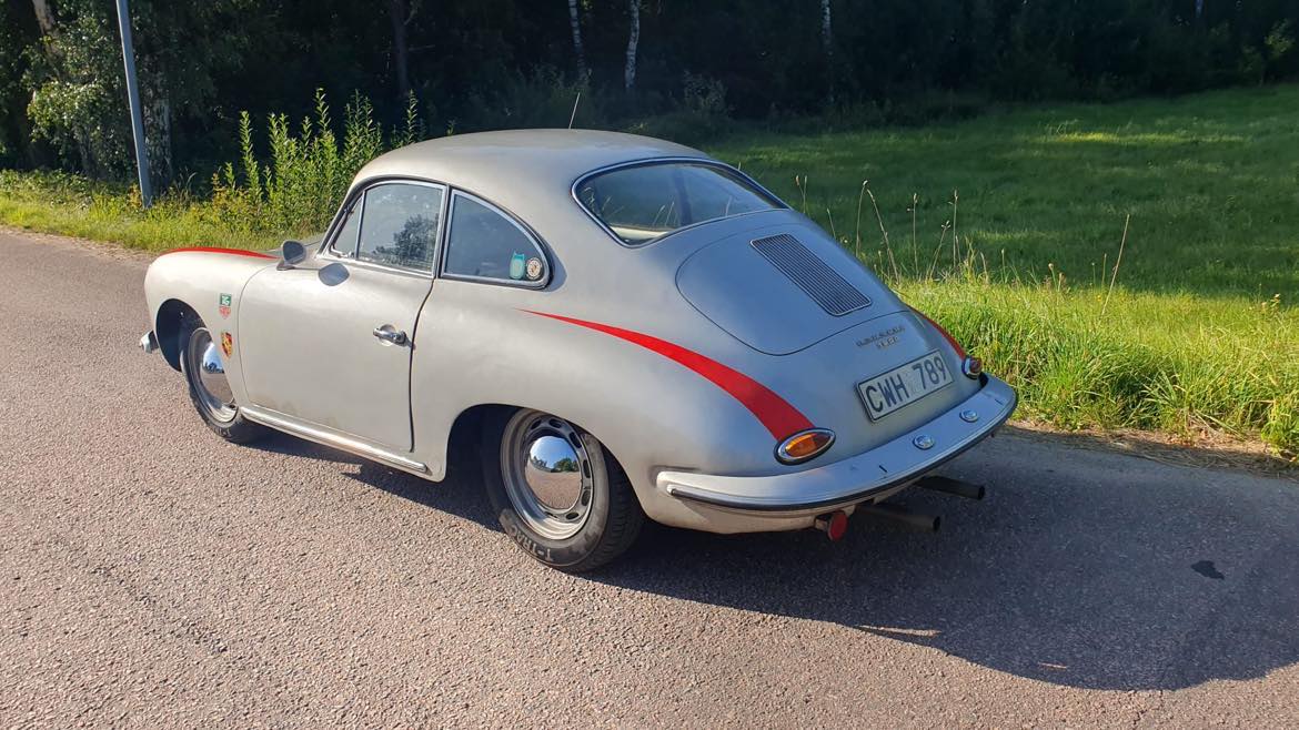 Porsche 356 snett bak