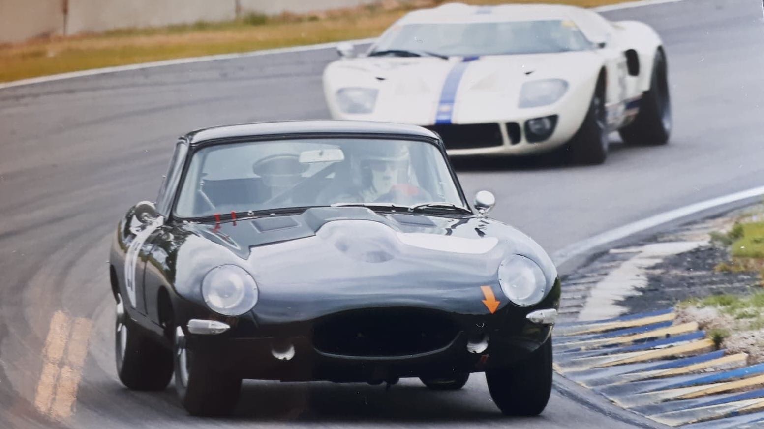 jaguar E-type 1961 race framifrån