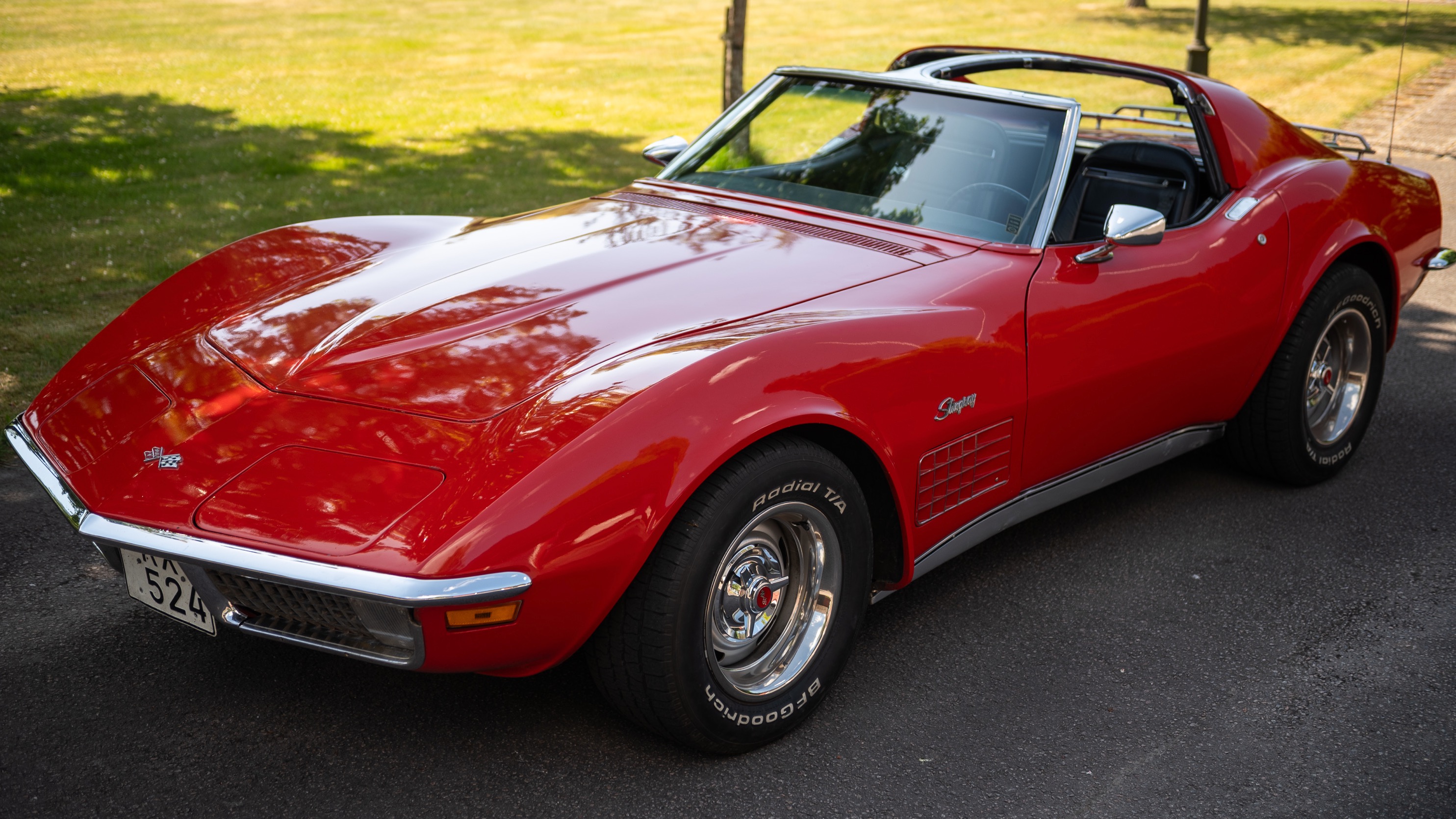 Corvette snett fram